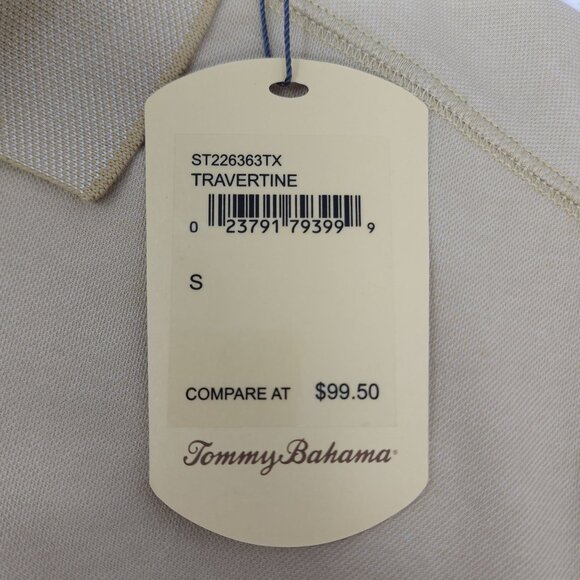 Tommy Bahama Travertine Mens Polo Shirt Men Size Small Cotton Polyester $99 - Picture 7 of 10